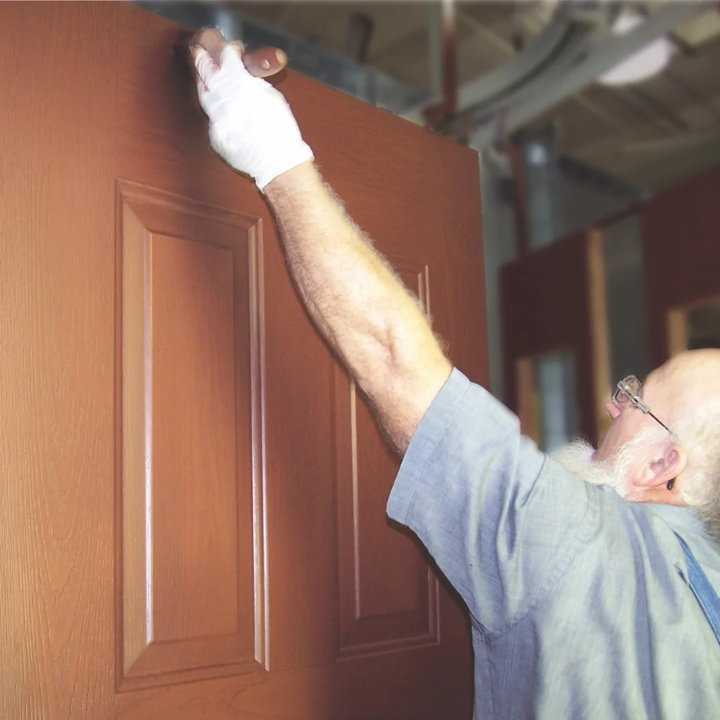 kelly window and door installing a new entry door on raleigh home with custom color