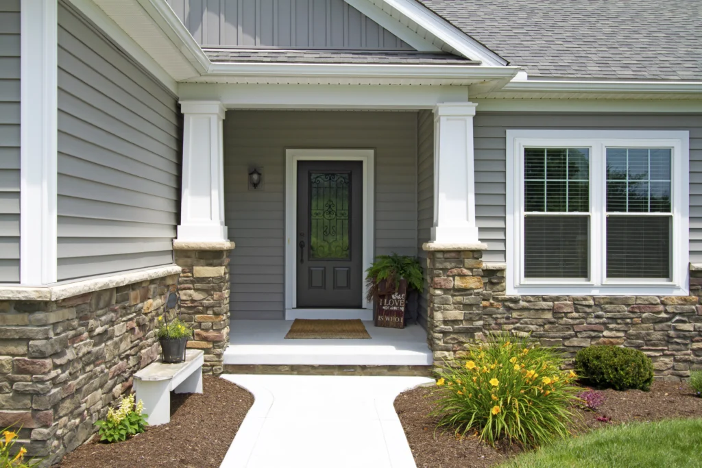 new entry door and window replacement on cary nc home