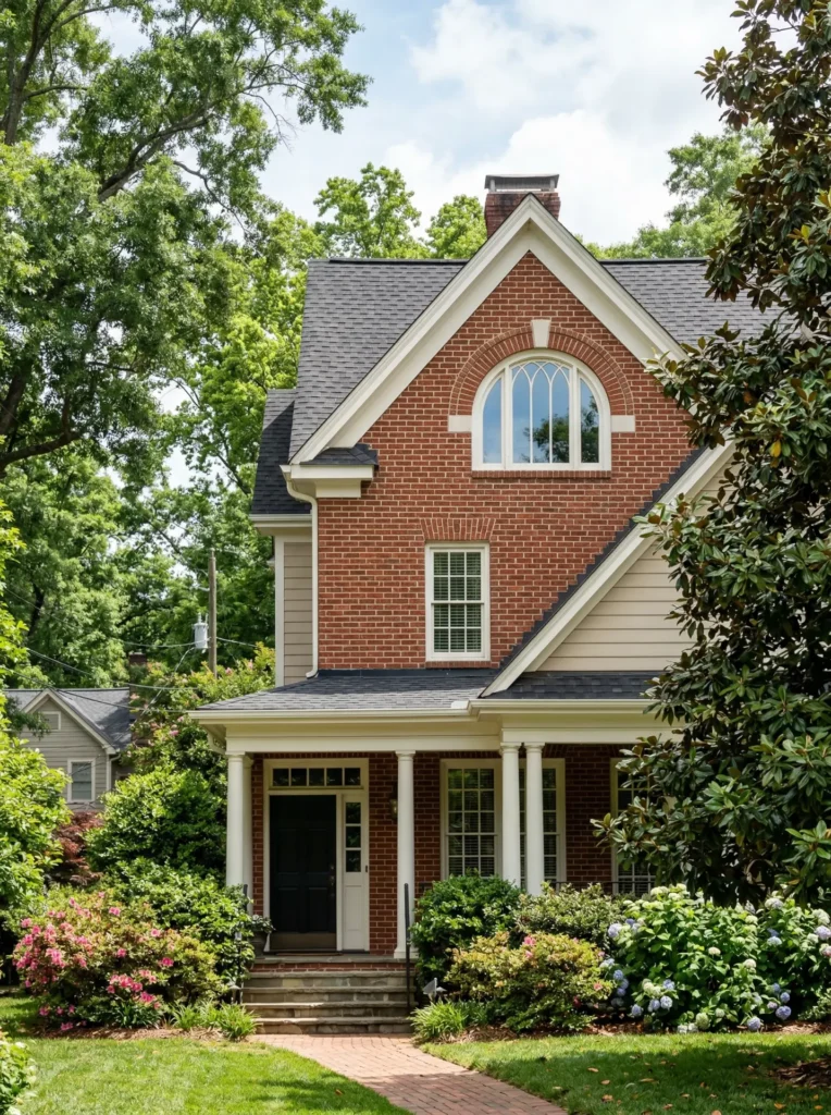 half round window on cary nc home