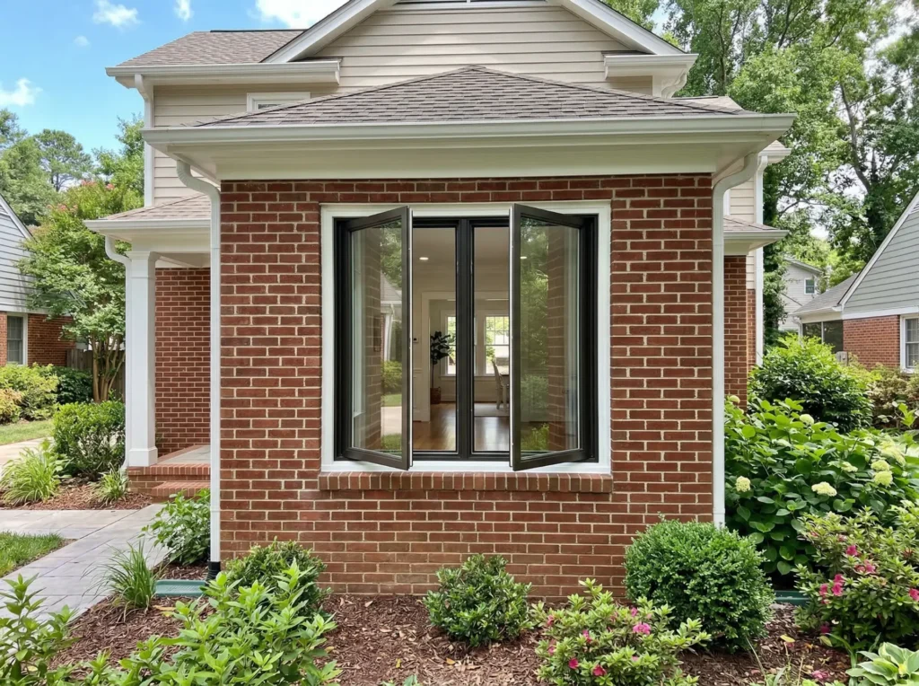 raleigh nc home gets new casement window replacement and installation